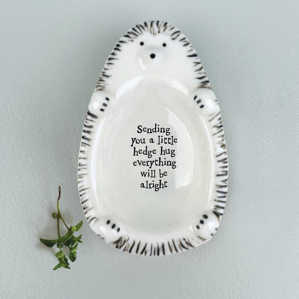 Flat Dish Hedgehog Sending You A Hug