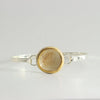 Crystal Pool Silver-Plated Bangle - Habulous
