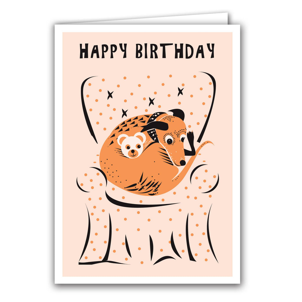 Happy Birthday 'Sofa Love' Card