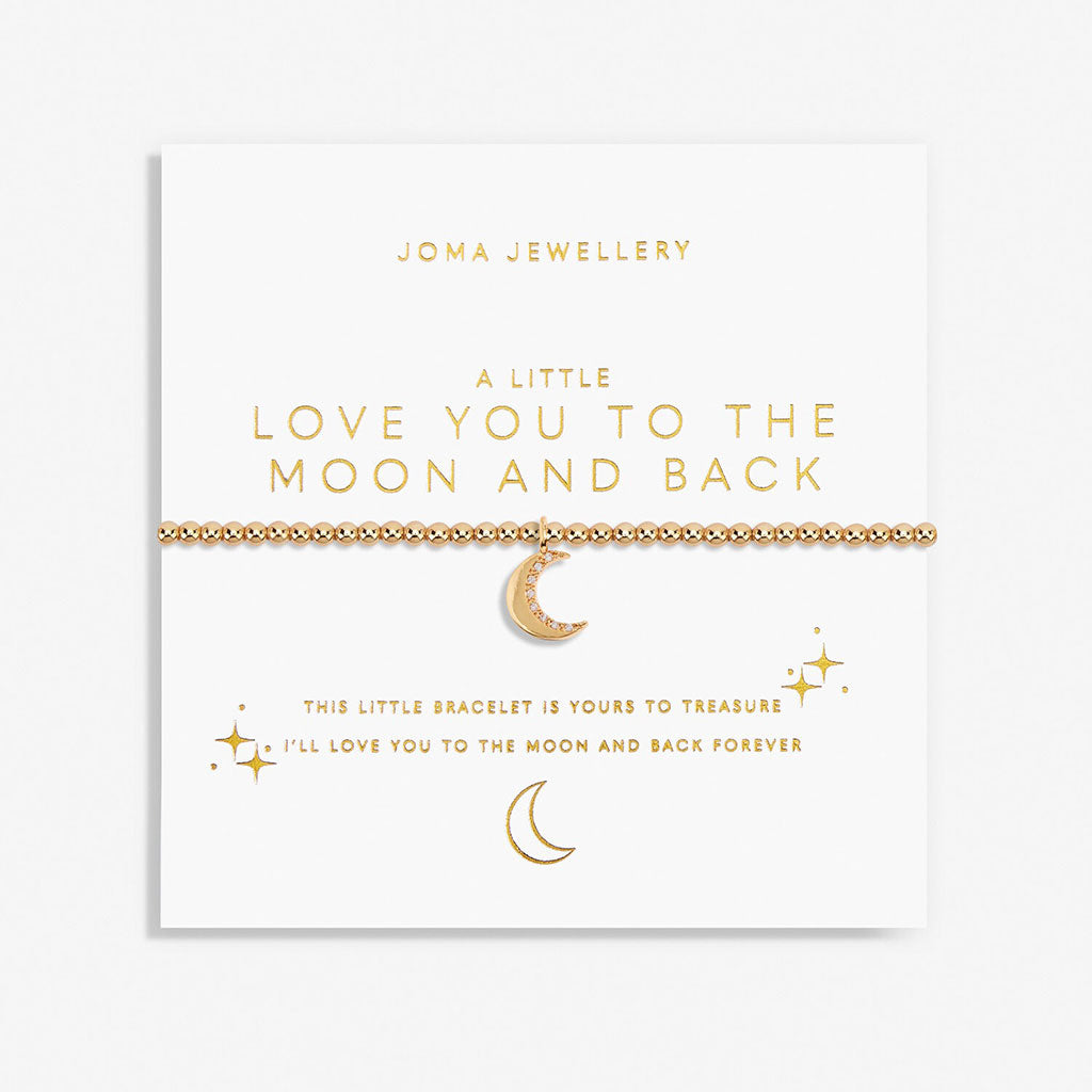 Gold A Little 'Love You To The Moon And Back' Bracelet