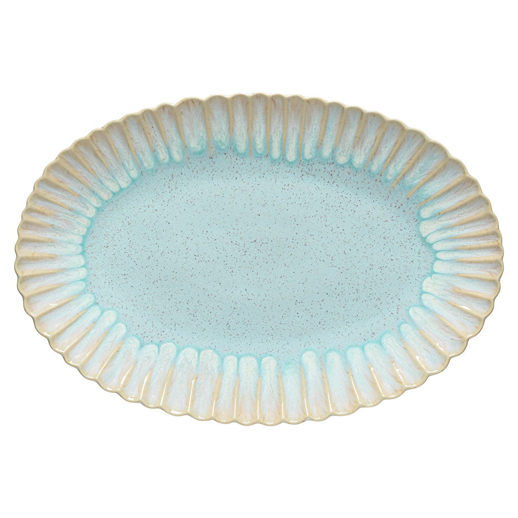 Mallorca Meerblaue ovale Platte 41 cm