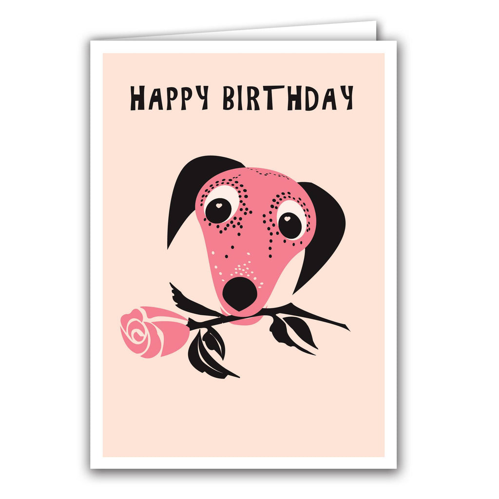 Happy Birthday - 'Rose' Design Card