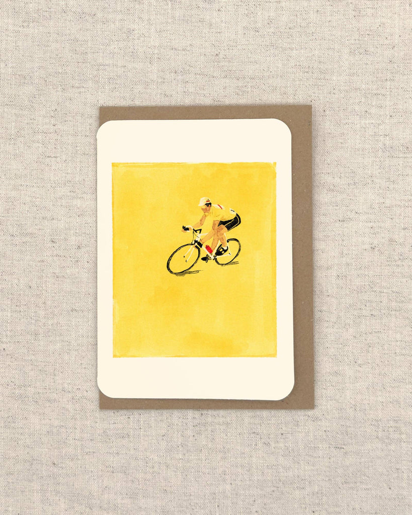 Swatch Cyclist Greetings Card