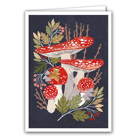 Fly Agaric Toadstool Card
