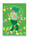 Dancing banner birthday card