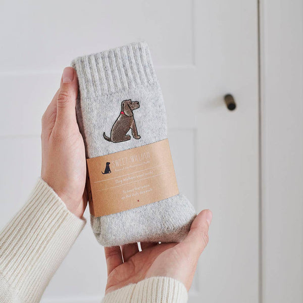 Dog Walking socks -  Cocker Spaniel (Chocolate)