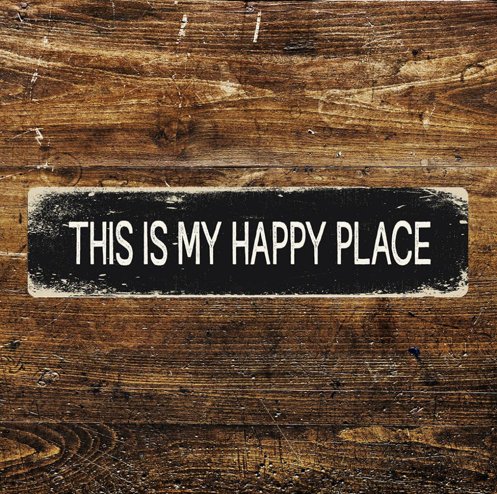 This is my Happy Place    Metal Long Sign Plaque