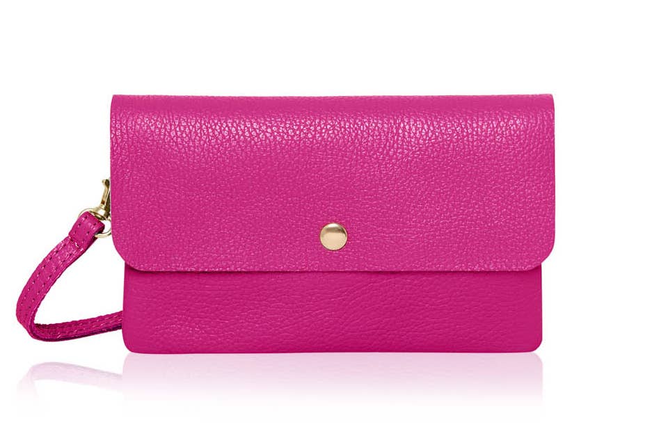 Italian Leather Classic Small Messenger Crossbody Bag