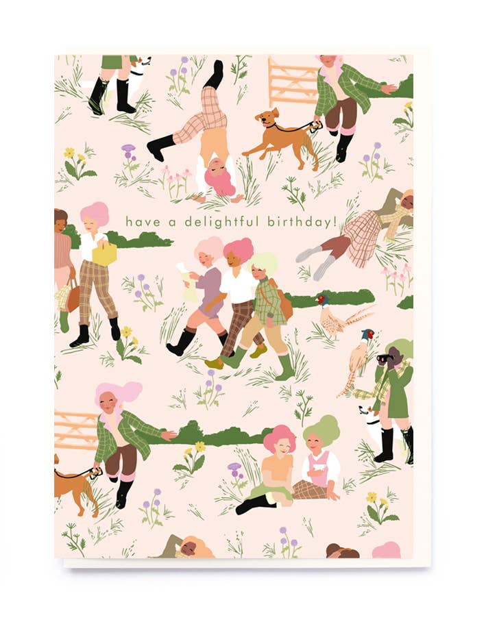 Countryside birthday card