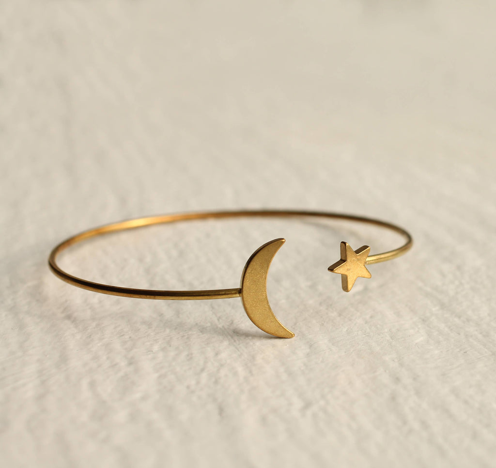 Star and Moon Wrap Bracelet