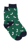 Men's Bamboo Socks - Green, Bee