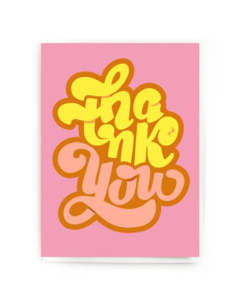 Thank You Card - Hand Drawn Type