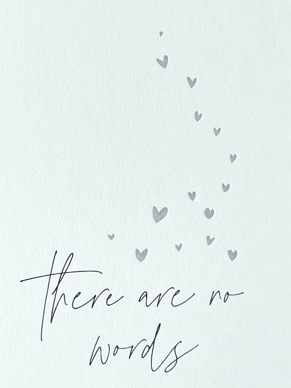 No Words Letterpress Card