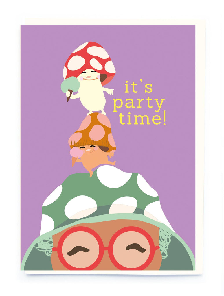 Mushrooms birthday card