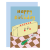 Butter me up - birthday greeting card |gold foil finish
