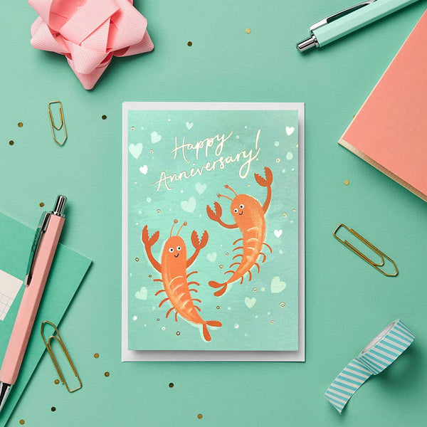 Lobsters Anniversary Card
