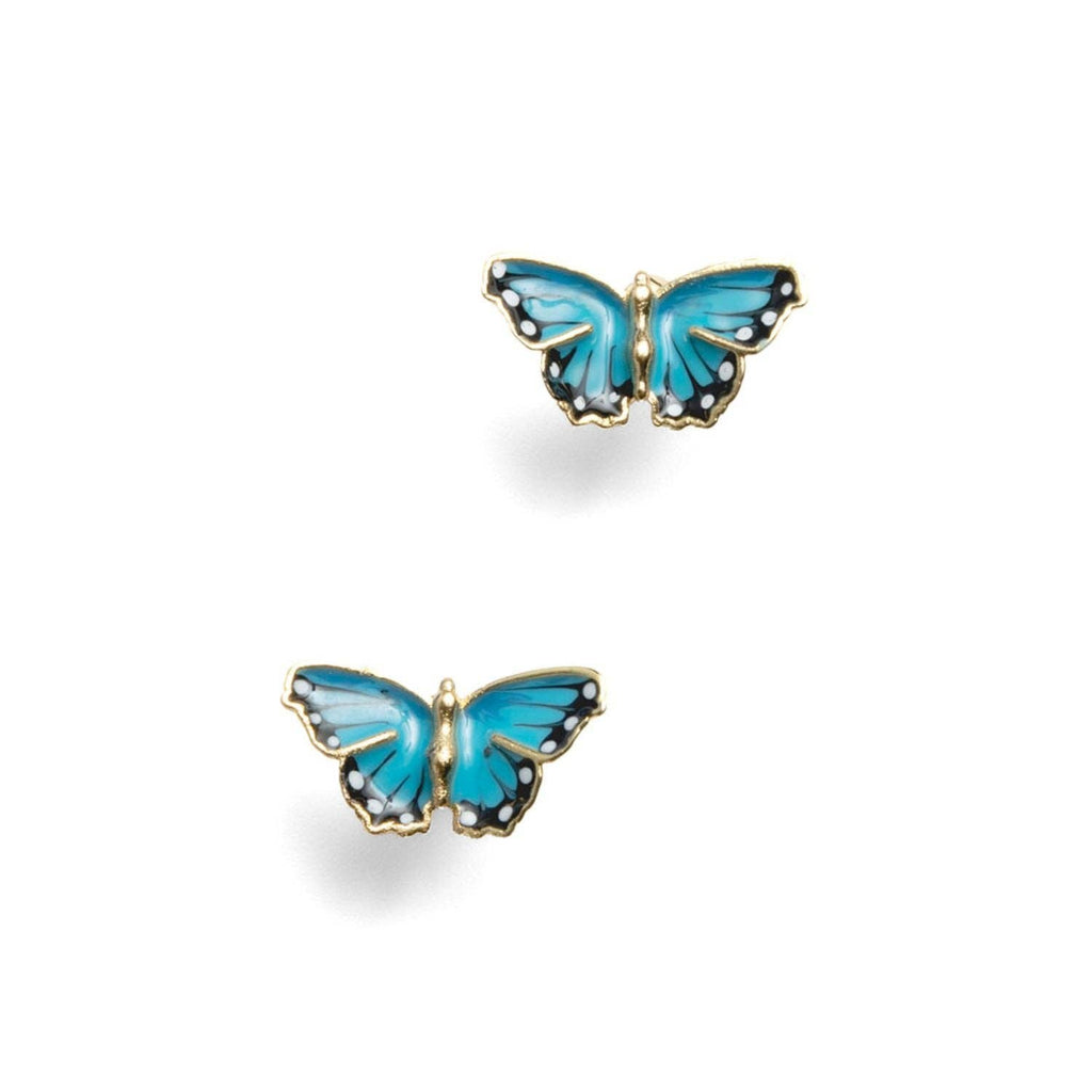 Blue Butterfly Studs
