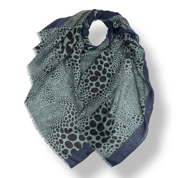 Leopard dots print scarf