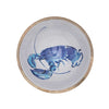 Blue Lobster Wooden Bowl 25cm