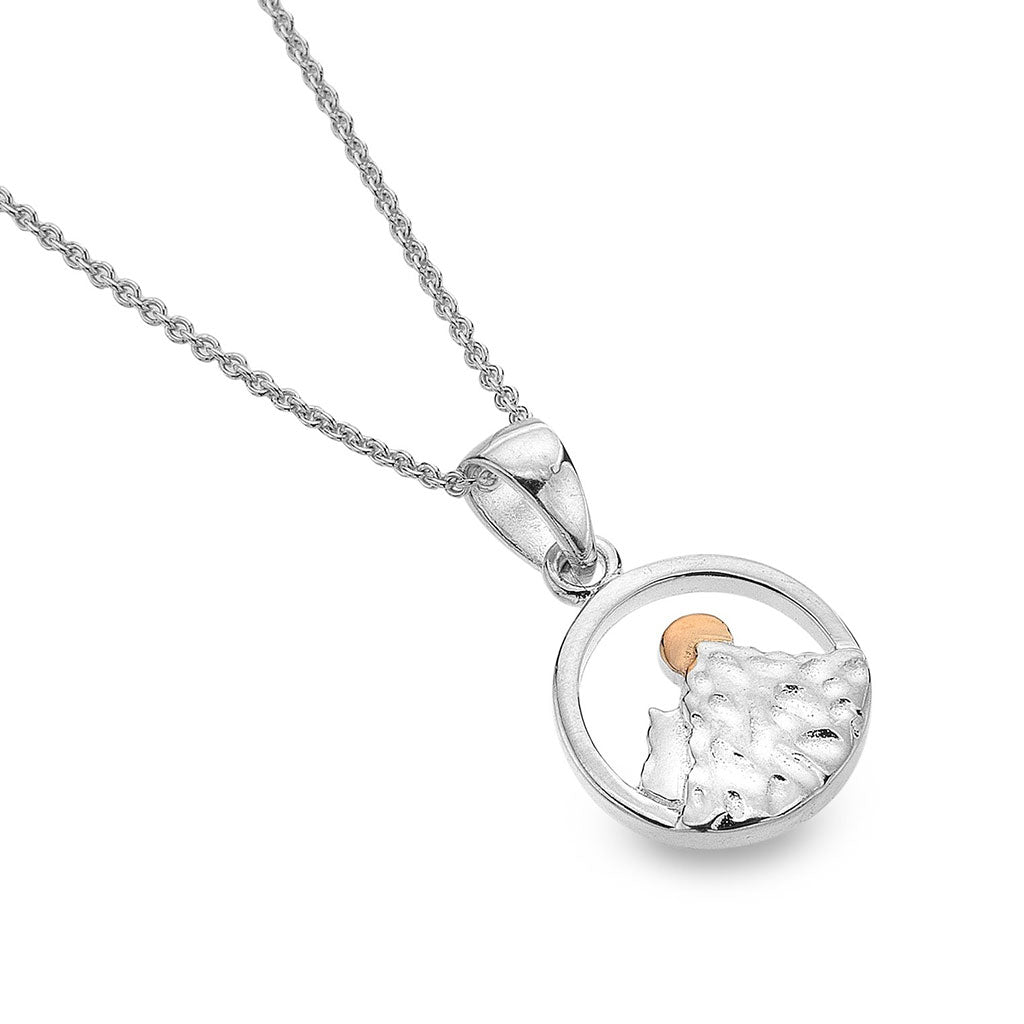 Mountain Sunset Sterling Silver Necklace