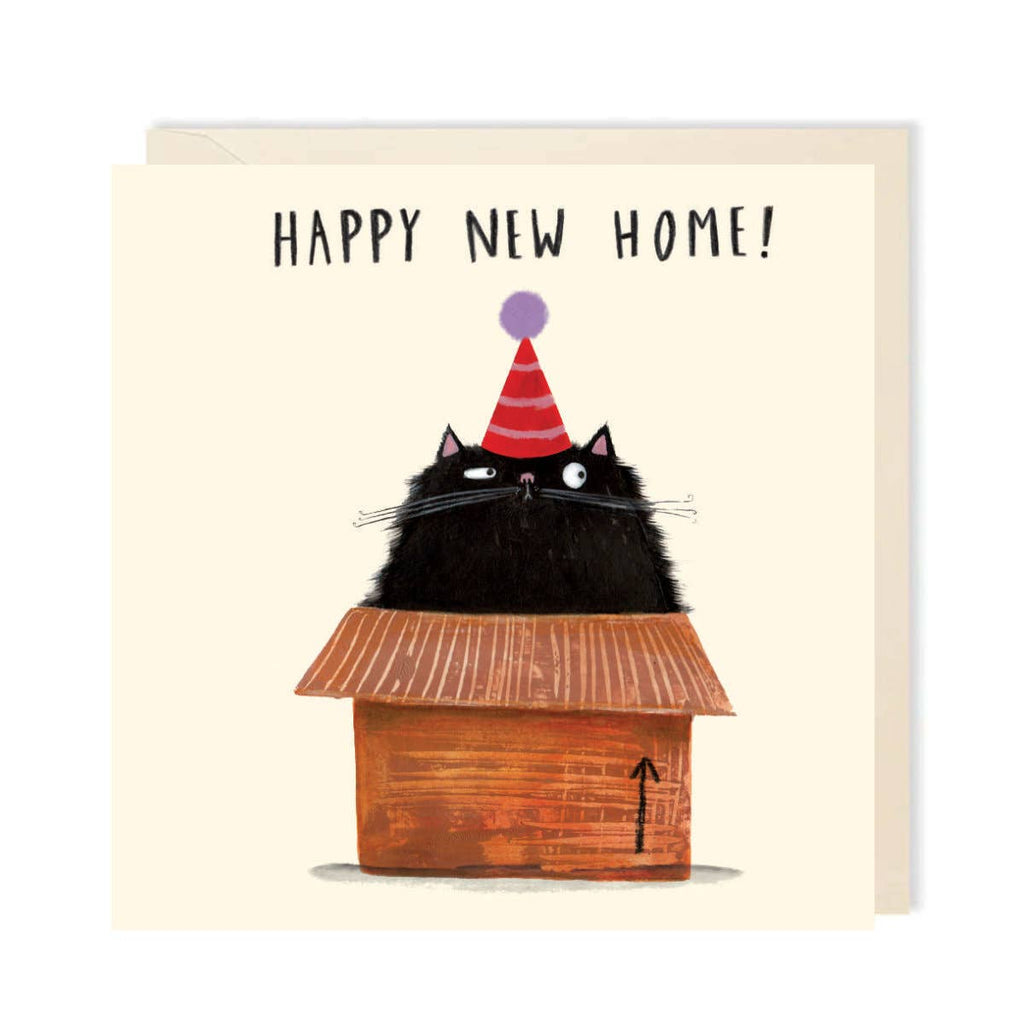 New Home Cat Greeting Card | Funny Cat Humour New Home Card
