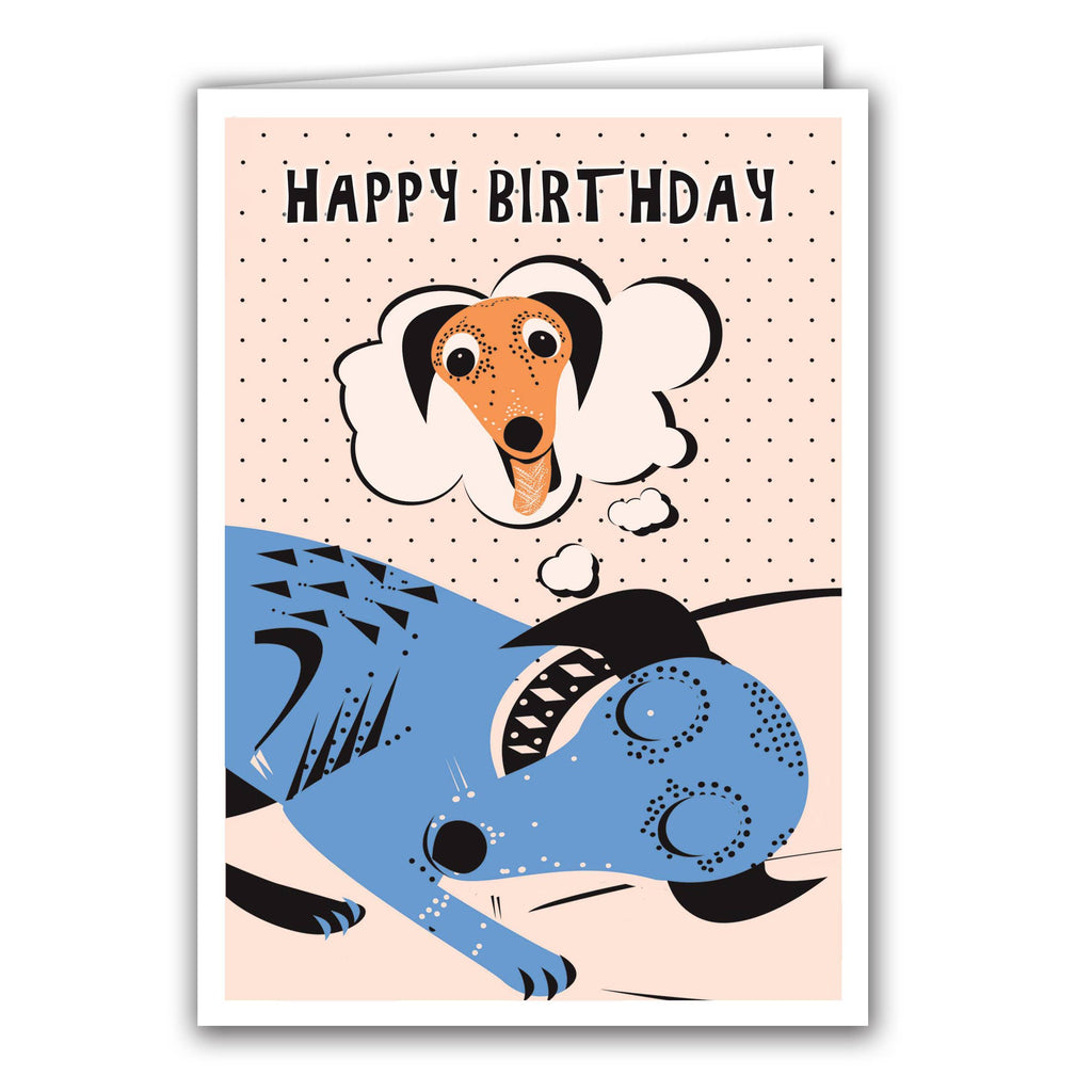 Happy Birthday 'Dog Dream' Card