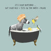 Ass And Tits In Bath Card