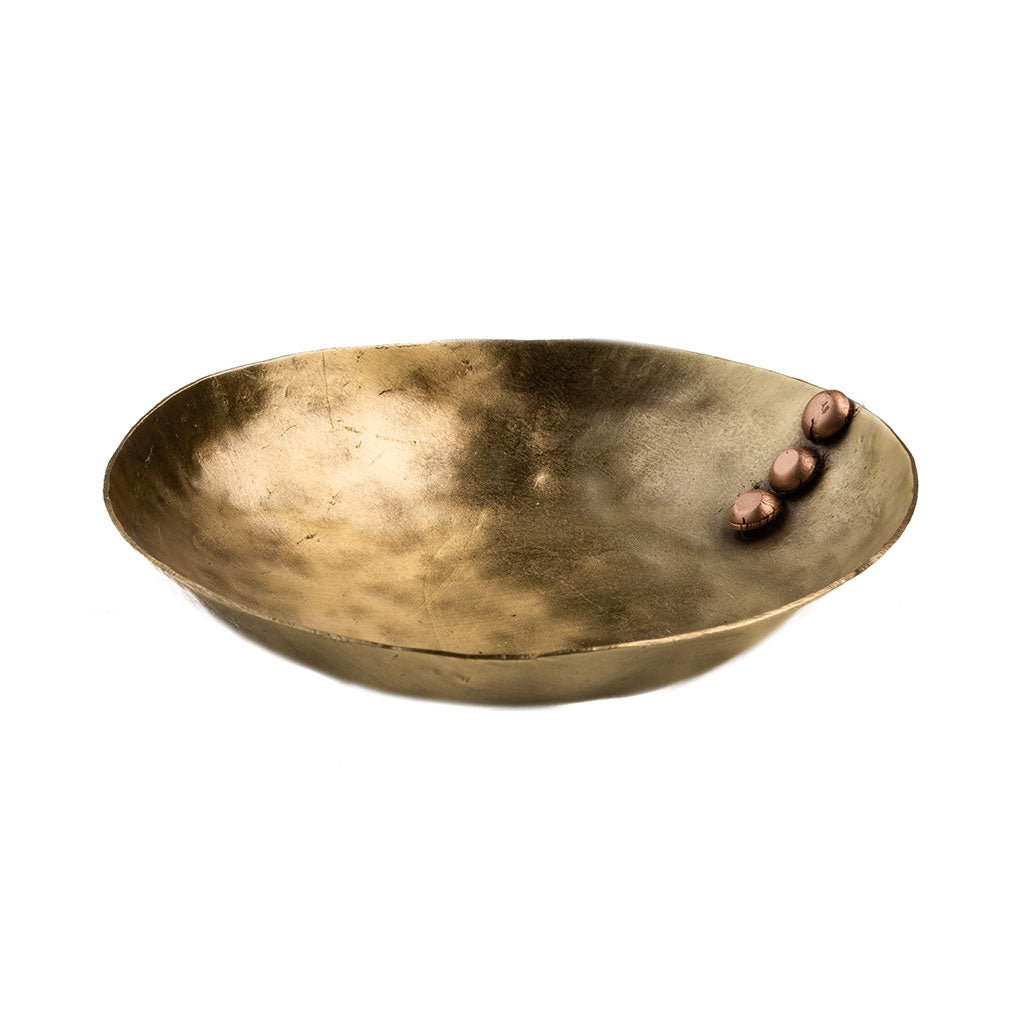 Hammered Brass Dish