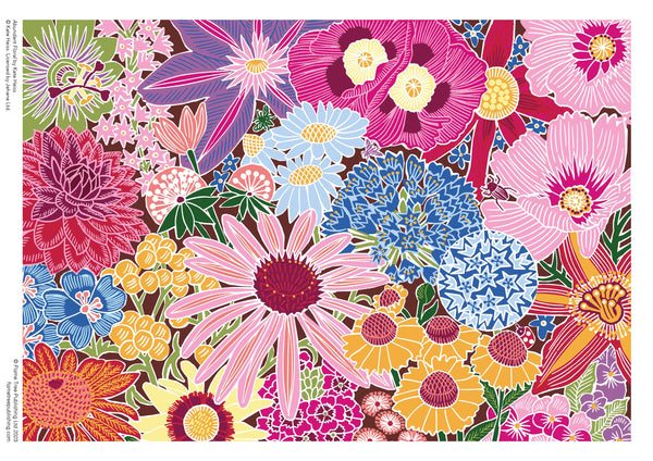 Adult Sustainable Jigsaw Puzzle Kate Heiss: Abundant Floral