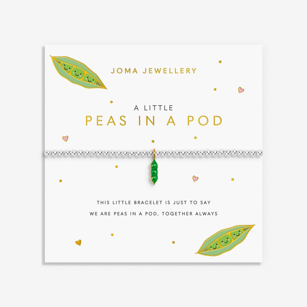 A Little Vibes Peas In A Pod Silver Plated Bracelet