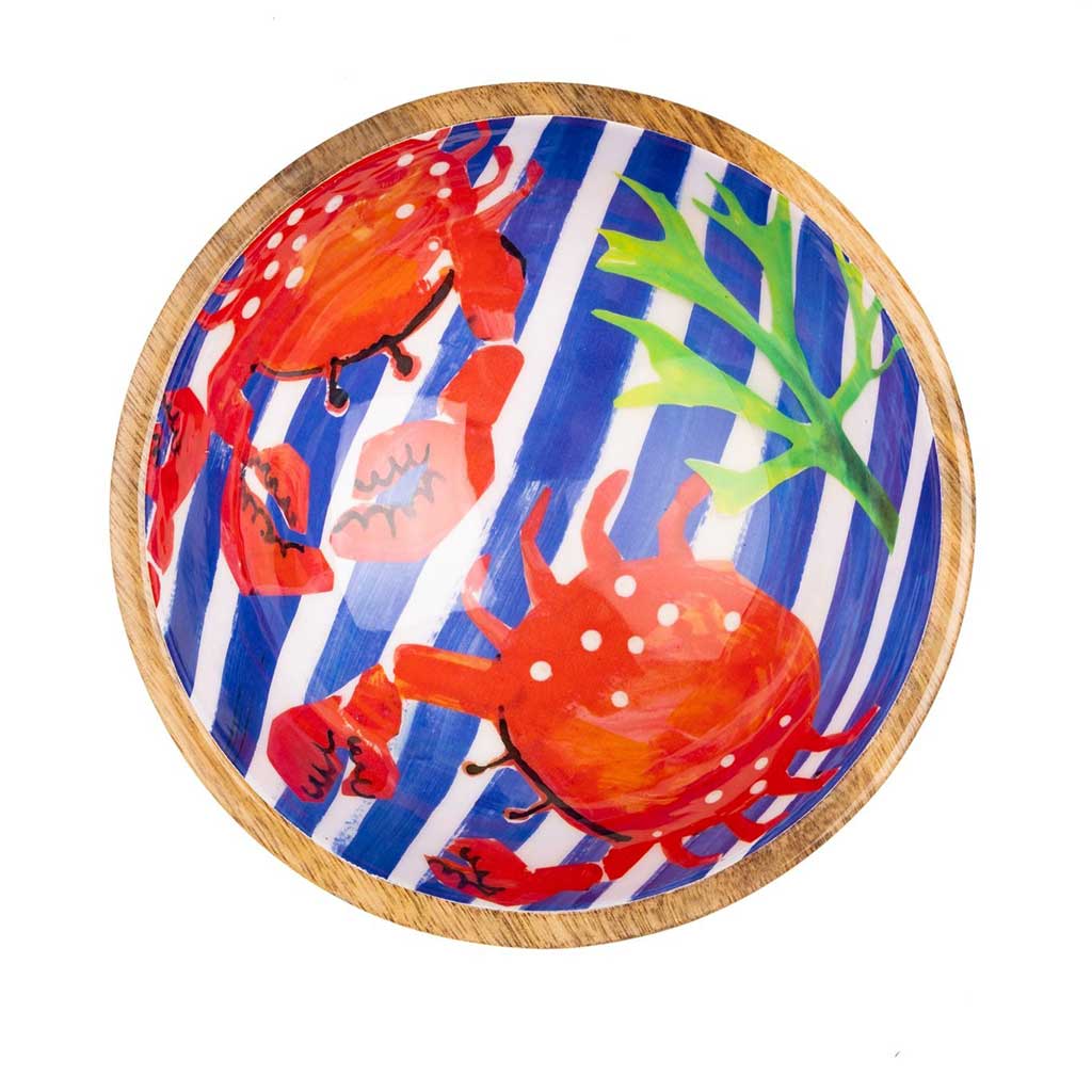 Crabs On Blue Dip Bowl