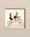 Cycle & Champagne Greetings Card