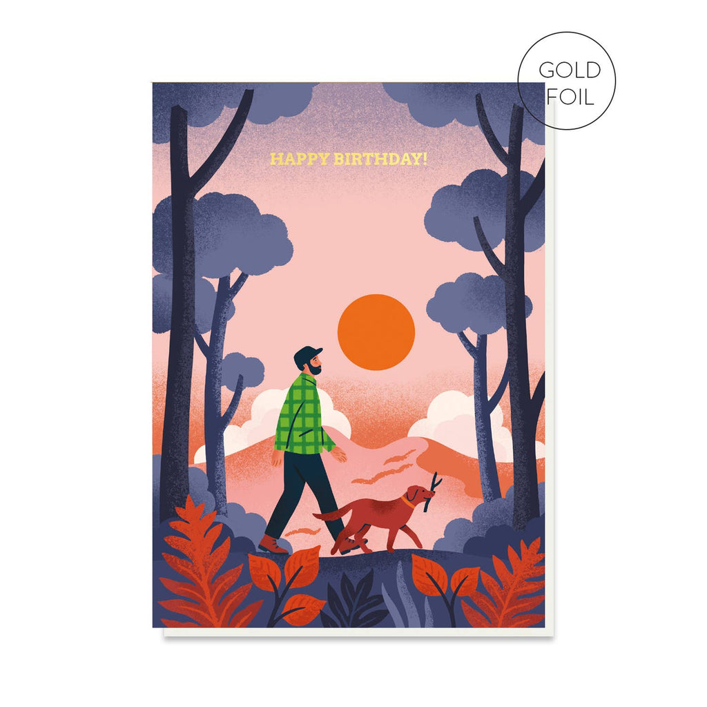 Dog Walker Birthday  Card