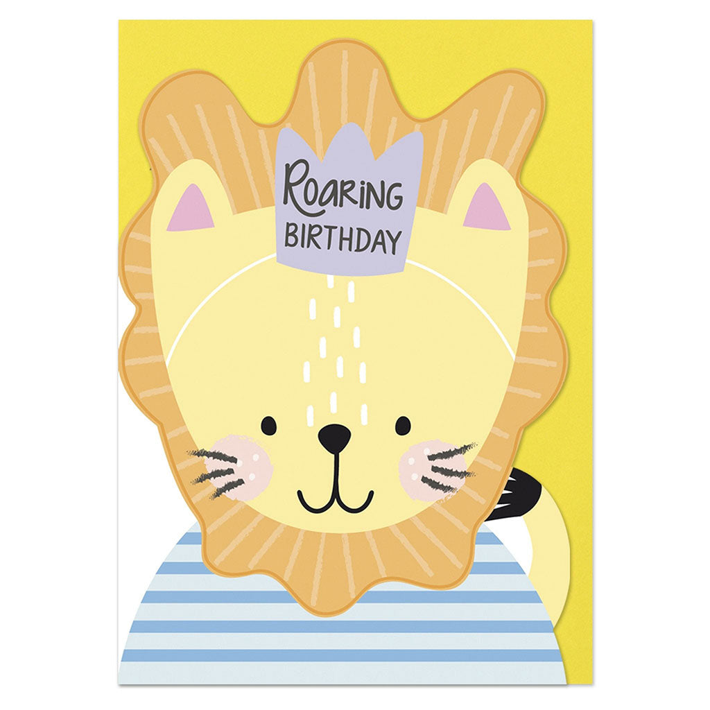 Brüllende Löwe-Geburtstagskarte