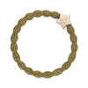 Metallic Gold Star On Olive Elastic Bangle Band