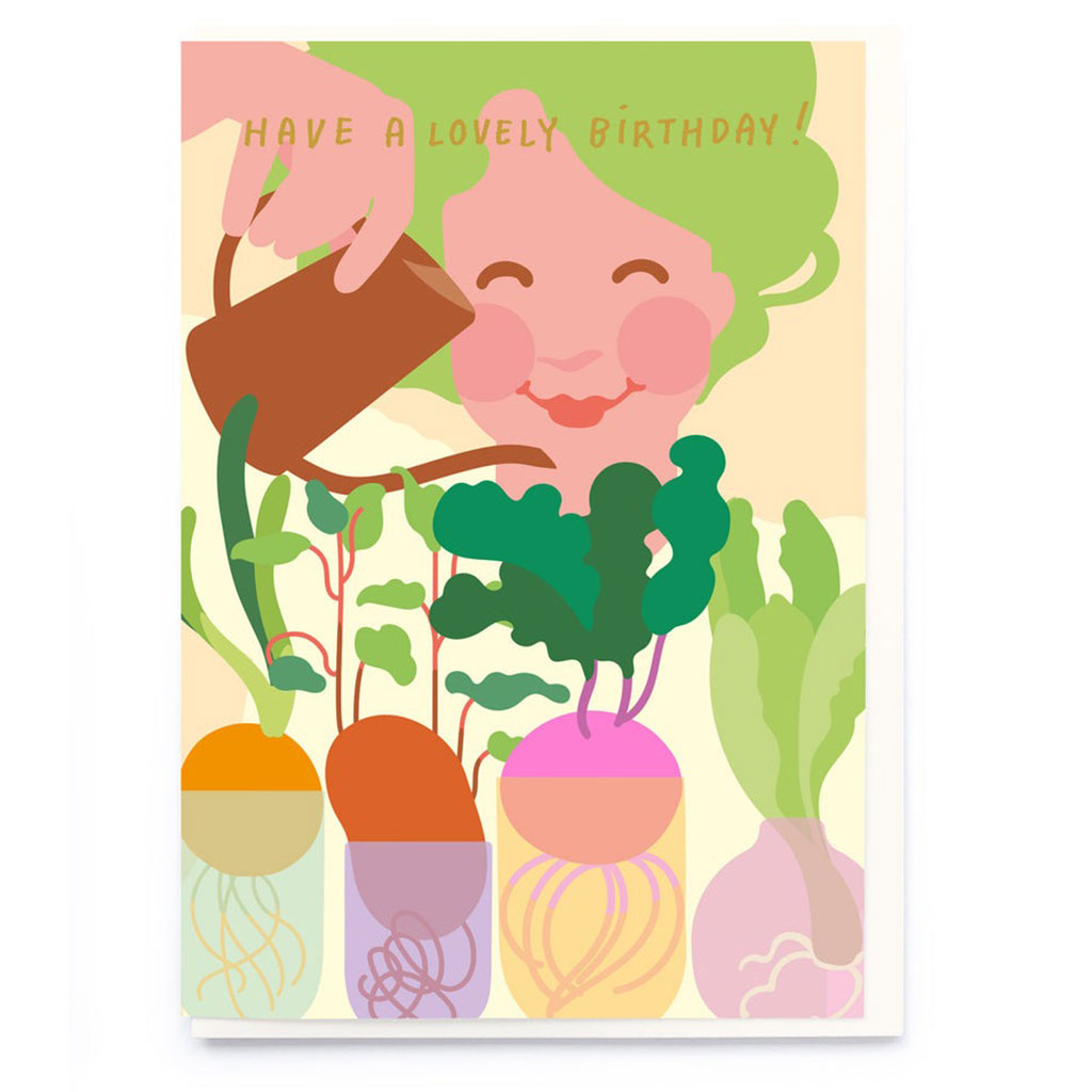 Growing Veggies Card