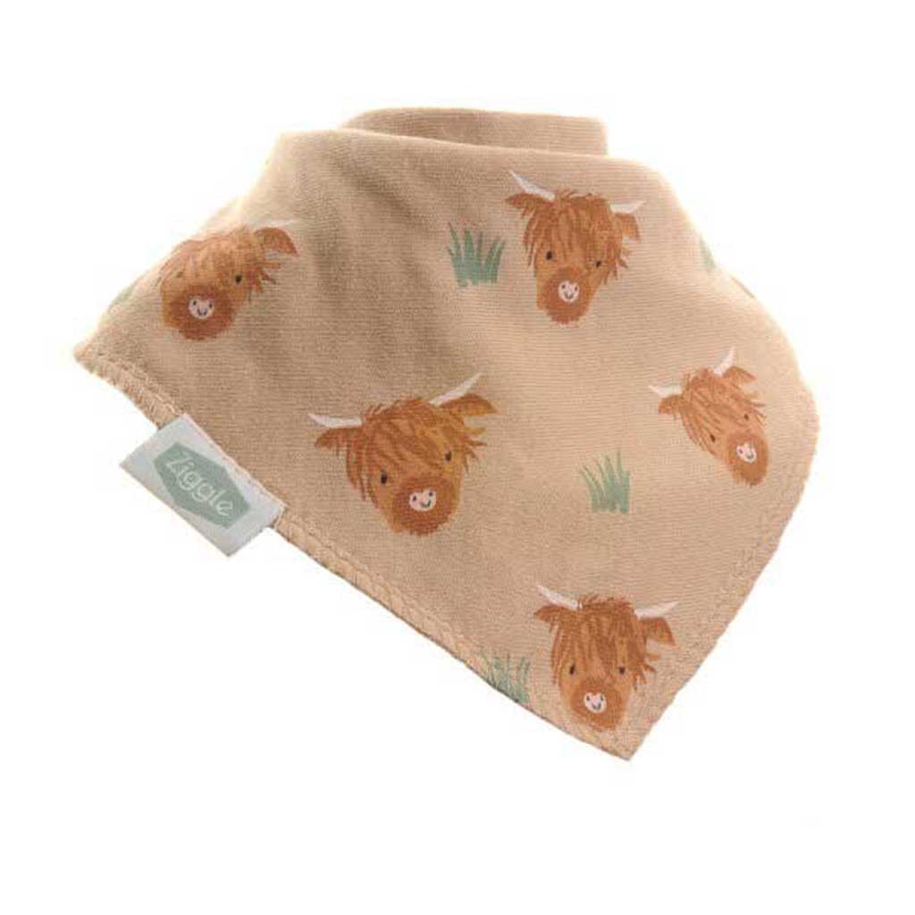 Highland Cow Dribble Bib