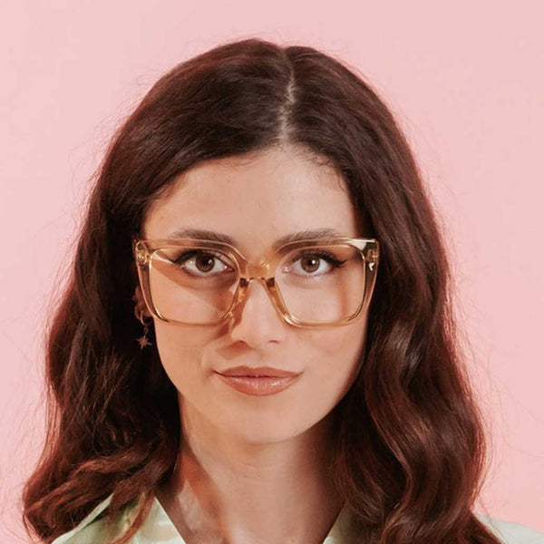 Diedre Reading Glasses Transparent Brown