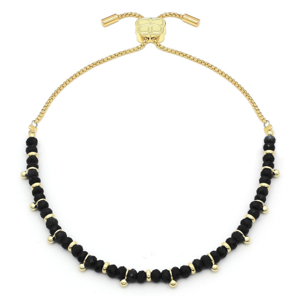 Harmony Black Spinel Gold Bracelet