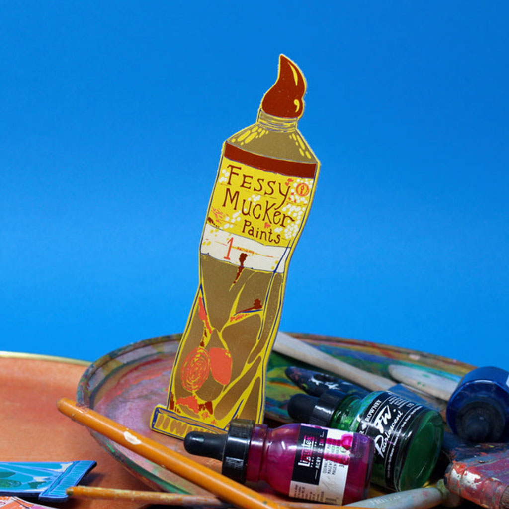 Fessy Mucker Bookmark Yellow