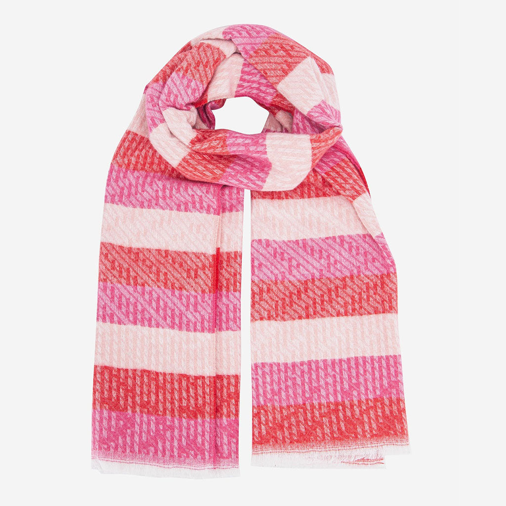 Reed Red/Pink Stripe Heavyweight Scarf