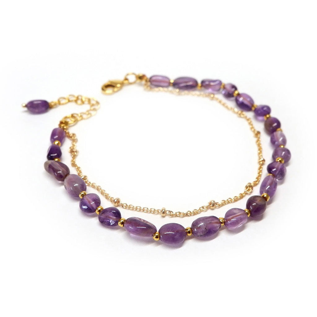 Handgefertigtes Amethyst-Armband