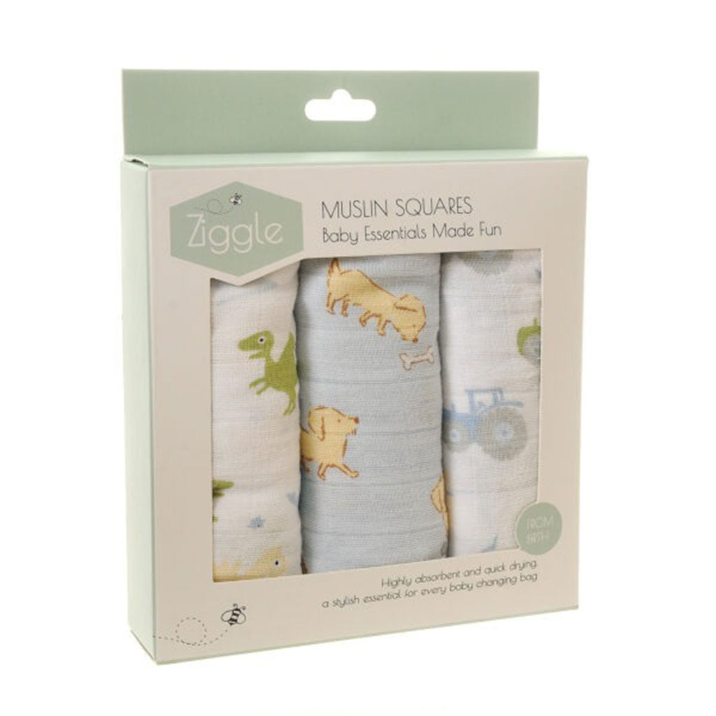Blue Muslin Square