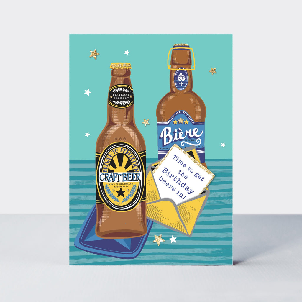 Beer Bottles Card