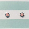 Sparkly Pink Enamel Studs