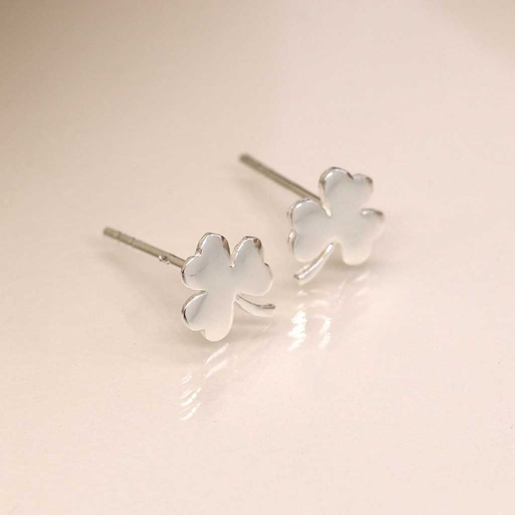 Sterling Silver Clover Earrings