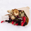 Getrockneter Wildblumenstrauß Scharlachrot
