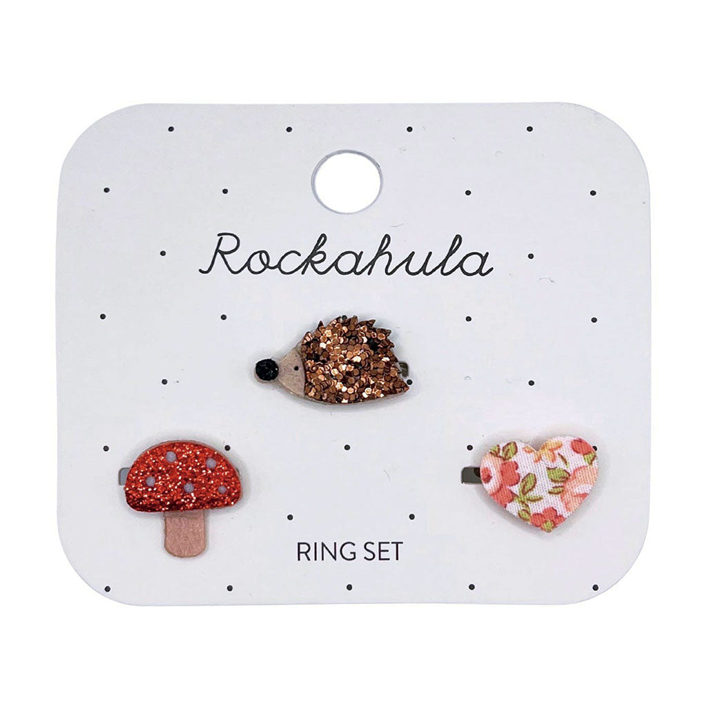 Hattie Hedgehog Ring Set