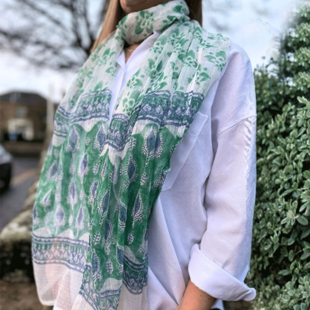 Summer Organza Scarf Teal