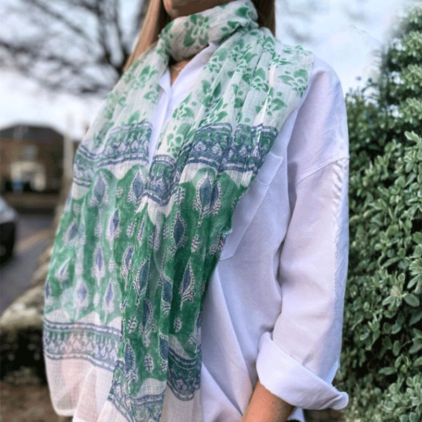 Summer Organza Scarf Teal